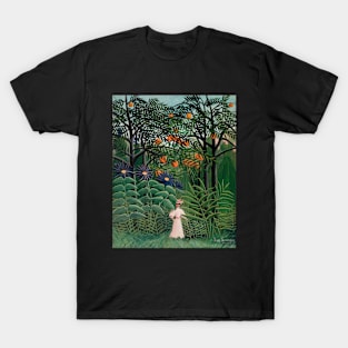 Henri Rousseau- Woman Walking in an Exotic Forest T-Shirt